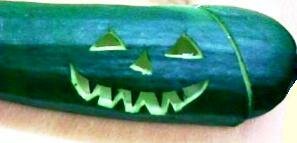 Things to do in garden for children - carved zucchini